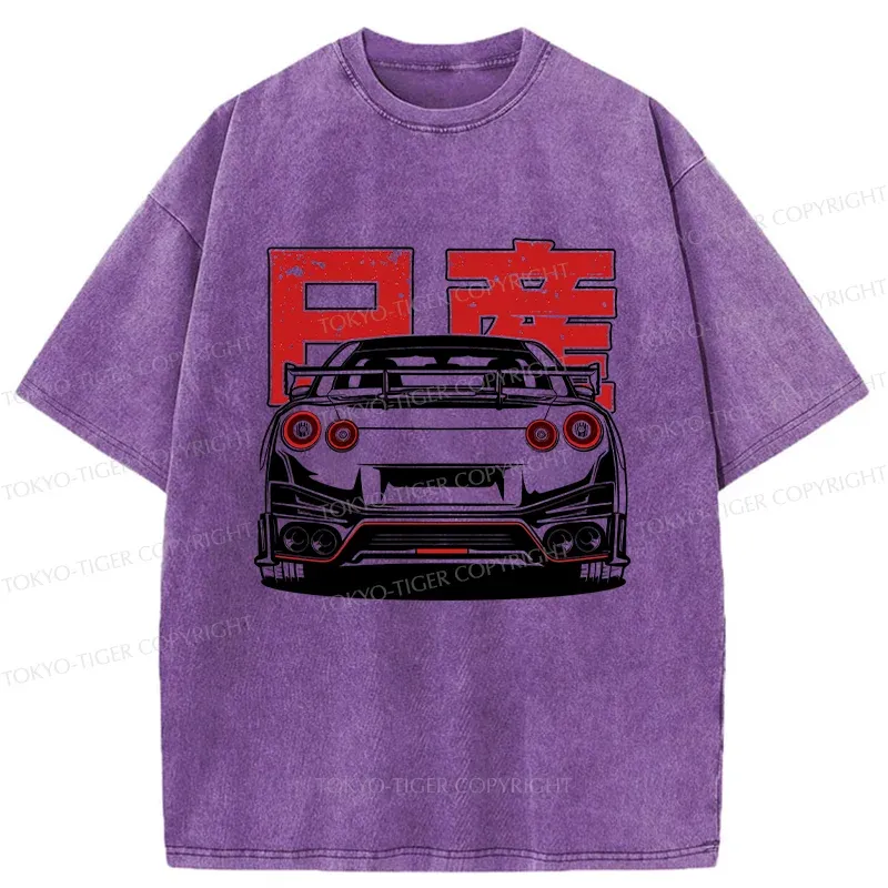 Tokyo-Tiger Japanese Classic Racing Washed T-Shirt