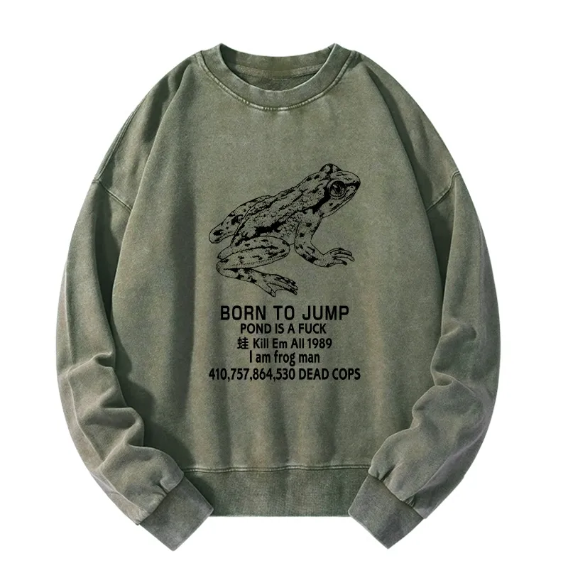 Tokyo-Tiger Born To Jump Washed Sweatshirt