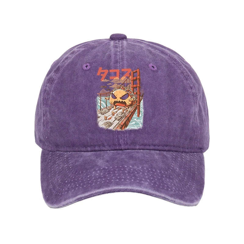 Tokyo-Tiger The Great Taco Kaiju Japanese Washed Cap