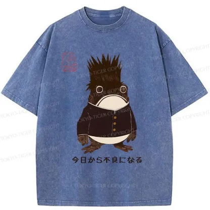 Tokyo-Tiger Going To Get Bad From Today Washed T-Shirt