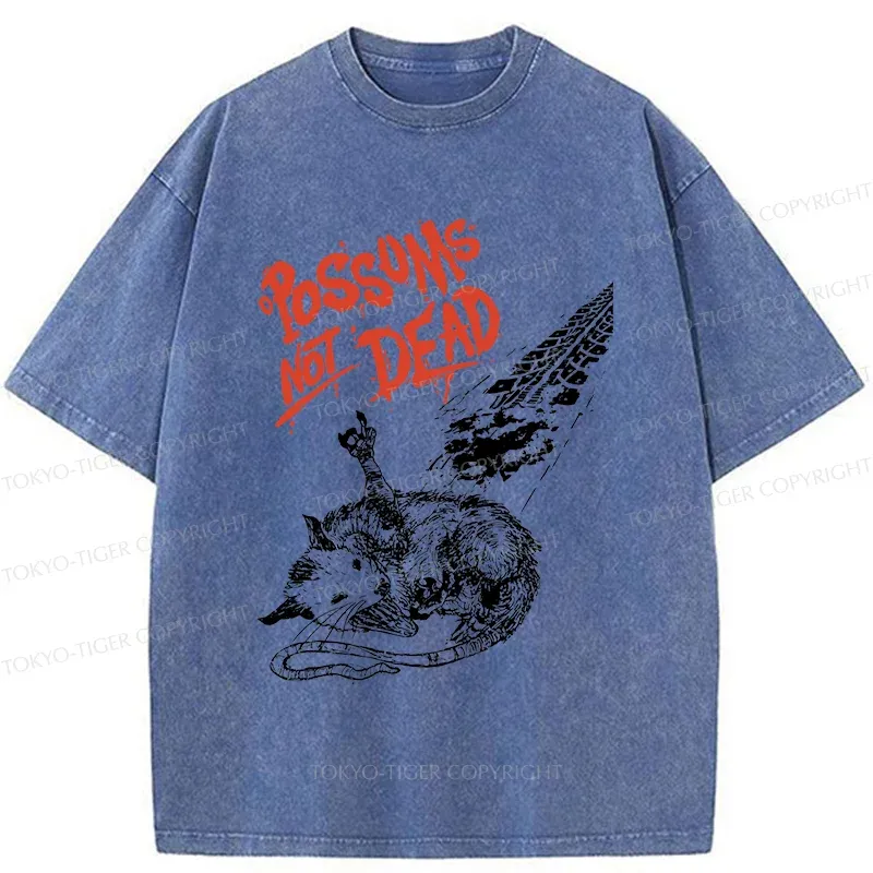 Tokyo-Tiger Possums Don't Die Washed T-Shirt