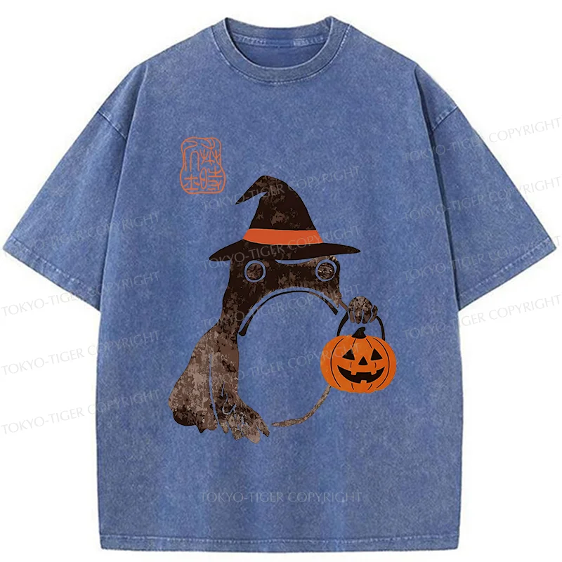 Tokyo-Tiger Halloween Frog Washed T-Shirt