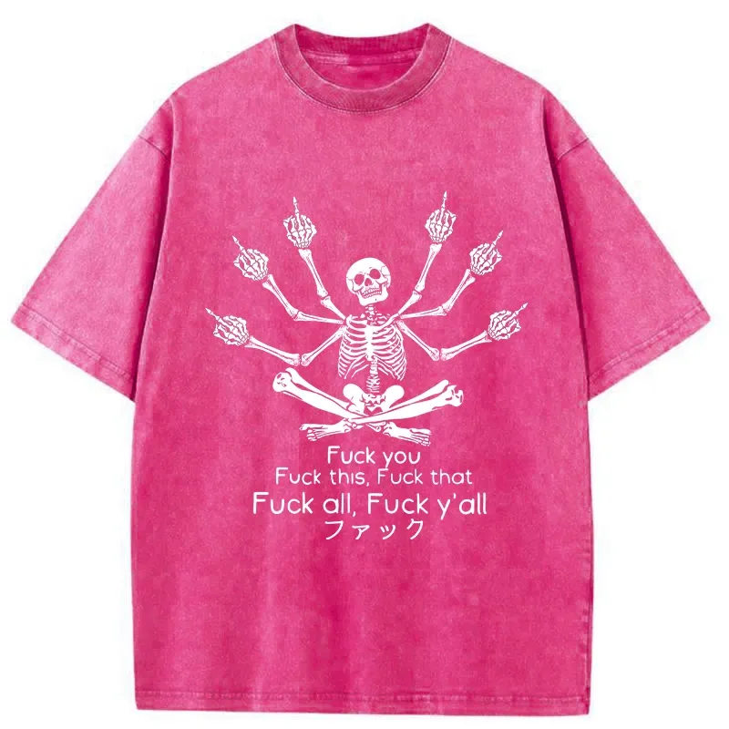 Tokyo-Tiger Fuck All The Things Washed T-Shirt