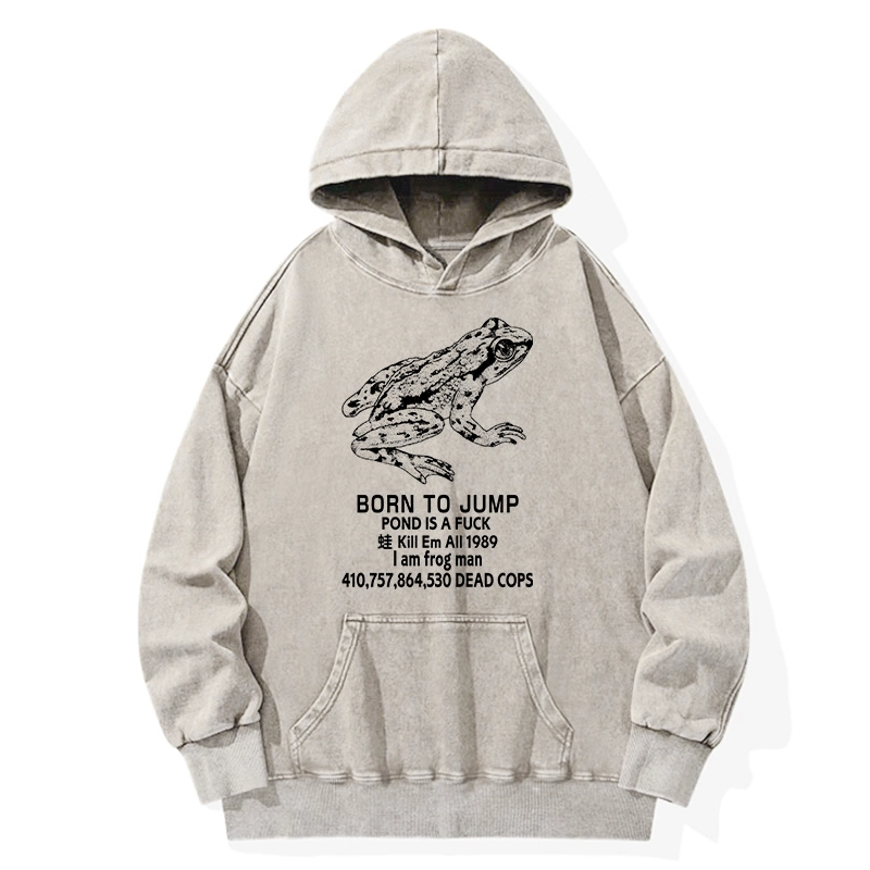 Tokyo-Tiger Born To Jump Washed Hoodie