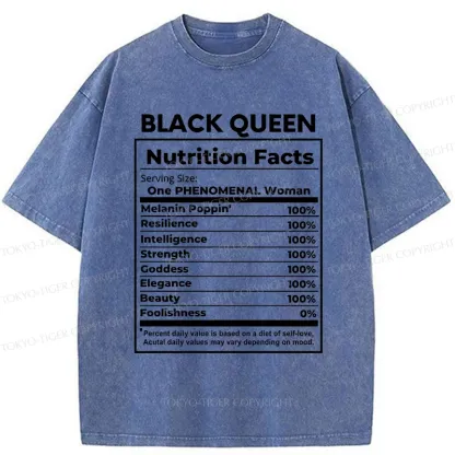 Tokyo-Tiger Queen Ingredients Washed T-Shirt