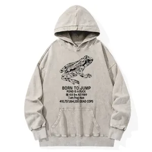 Image of Tokyo-Tiger Born To Jump Washed Hoodie