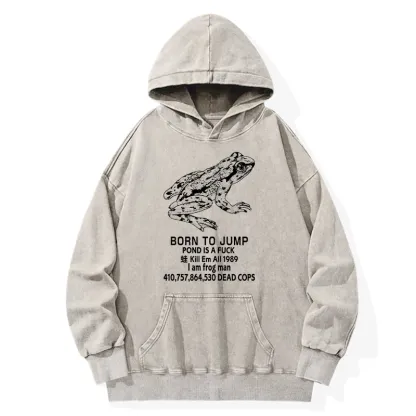 Tokyo-Tiger Born To Jump Washed Hoodie