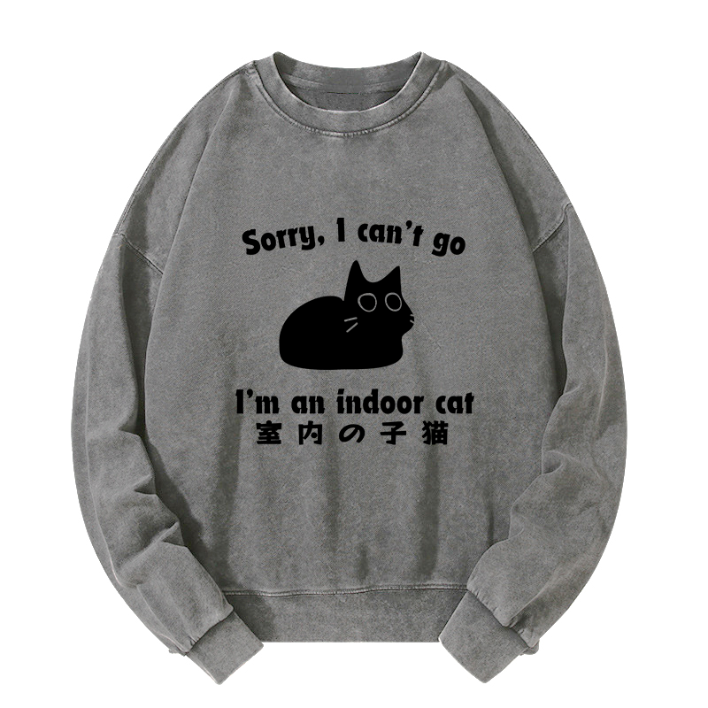 Tokyo-Tiger Indoor Kitten Washed Sweatshirt