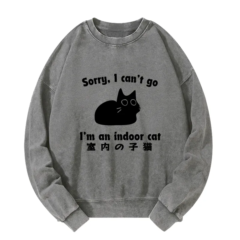 Tokyo-Tiger Indoor Kitten Washed Sweatshirt