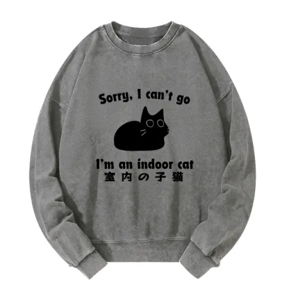 Tokyo-Tiger Indoor Kitten Washed Sweatshirt