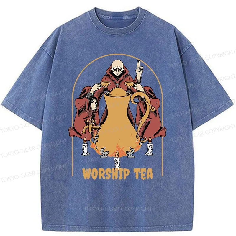 Tokyo-Tiger Tea Ceremony Washed T-Shirt