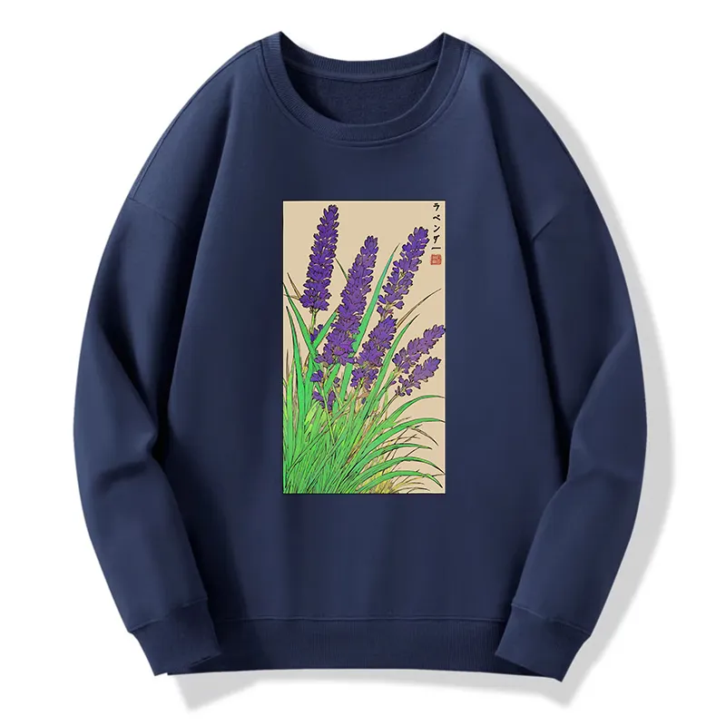 Tokyo-Tiger Japanese Lavender Classic Sweatshirt