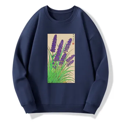 Tokyo-Tiger Japanese Lavender Classic Sweatshirt