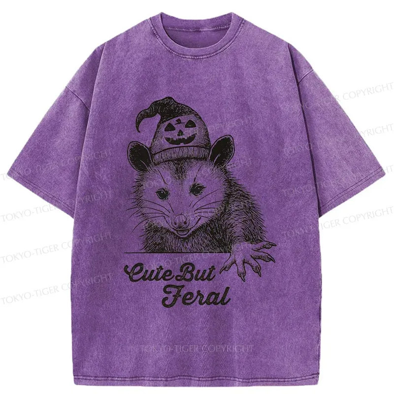 Tokyo-Tiger Halloween Possum Washed T-Shirt