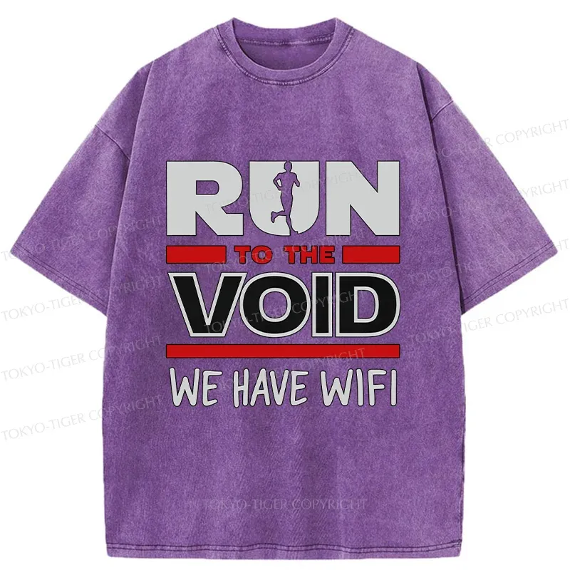 Tokyo-Tiger Funny Run Washed T-Shirt