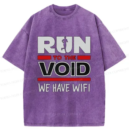 Tokyo-Tiger Funny Run Washed T-Shirt