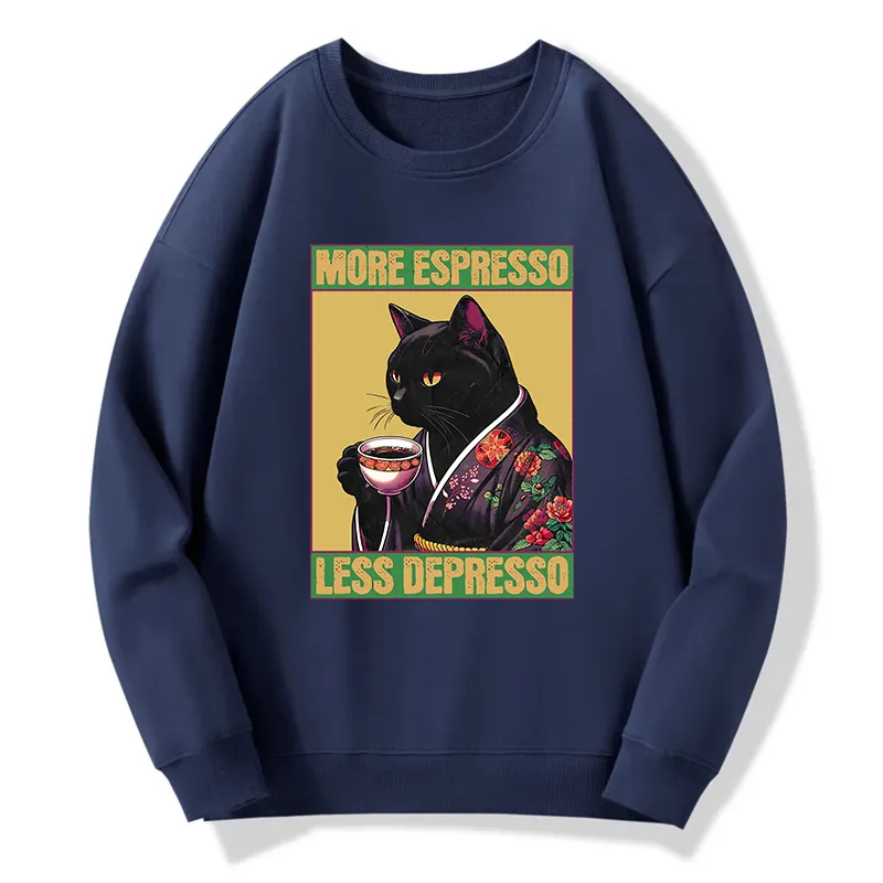 Tokyo-Tiger Up Caffeine Down Depression Classic Sweatshirt