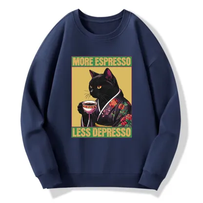 Tokyo-Tiger Up Caffeine Down Depression Classic Sweatshirt
