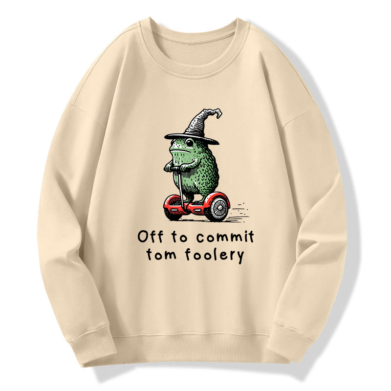 Tokyo-Tiger Frog Riding A Balance Scooter Classic Sweatshirt