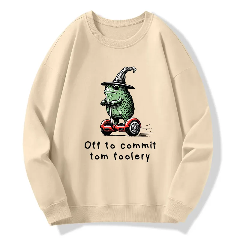 Tokyo-Tiger Frog Riding A Balance Scooter Classic Sweatshirt