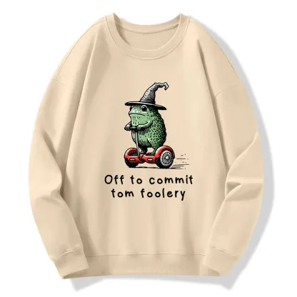 Tokyo-Tiger Frog Riding A Balance Scooter Classic Sweatshirt