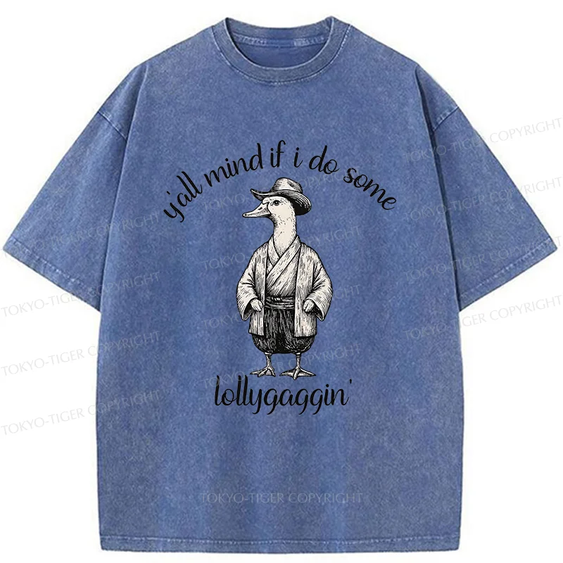 Tokyo-Tiger Stupid Samurai Goose Washed T-Shirt