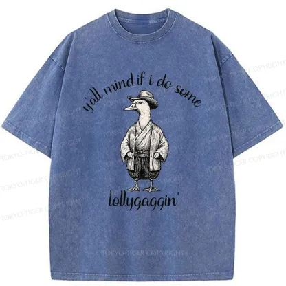 Tokyo-Tiger Stupid Samurai Goose Washed T-Shirt