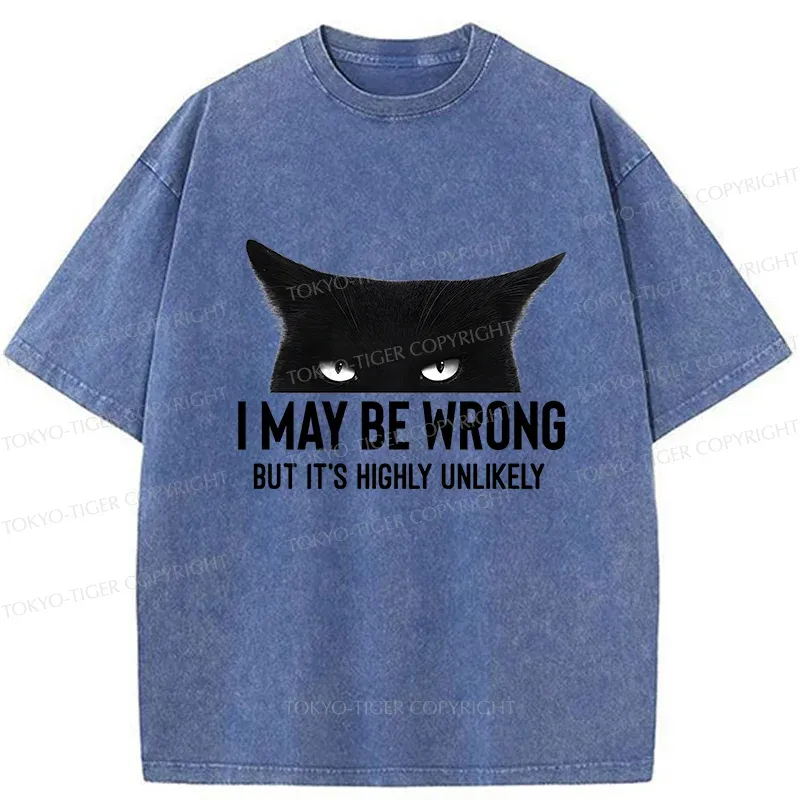 Tokyo-Tiger Cat Can Do No Wrong Washed T-Shirt