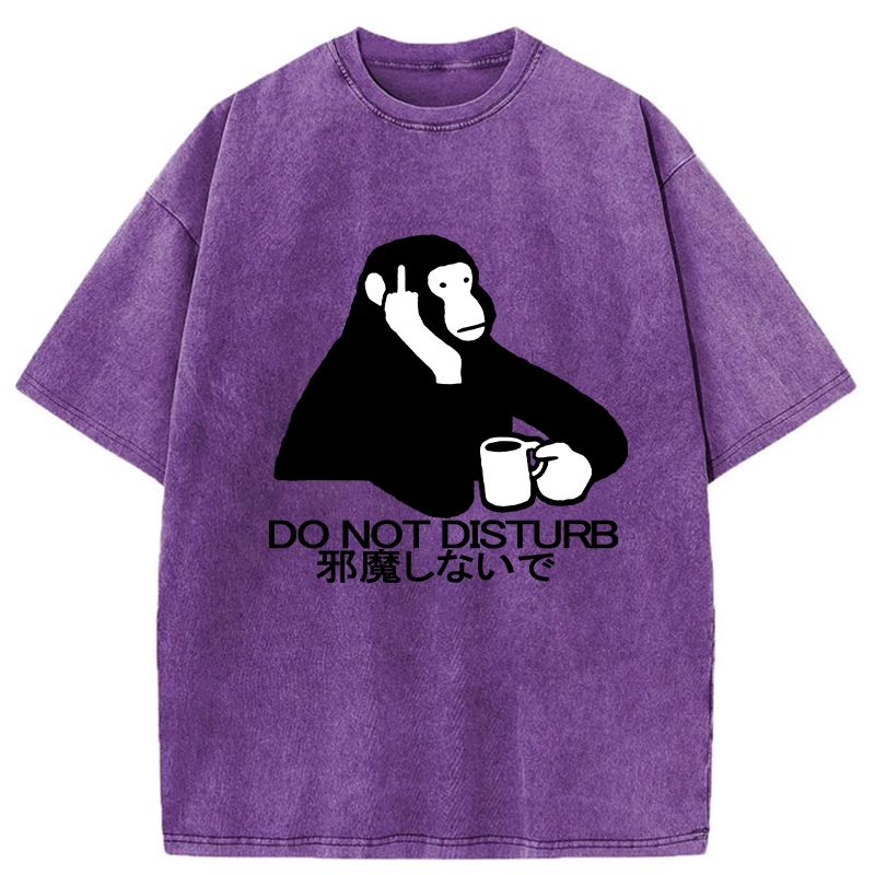 Tokyo-Tiger Do Not Disturb Washed T-Shirt