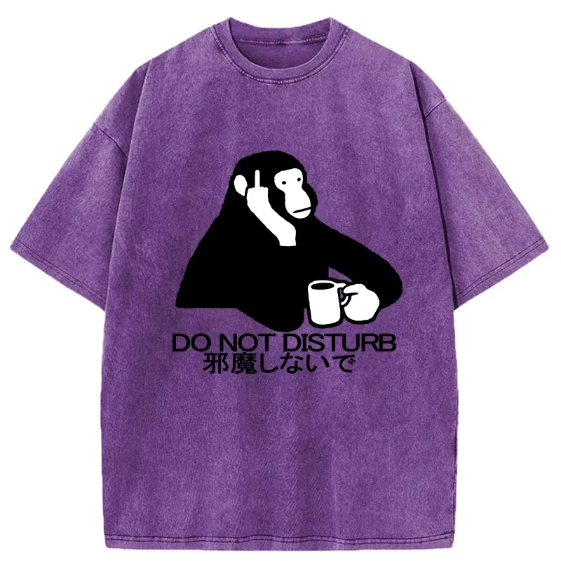 Tokyo-Tiger Do Not Disturb Washed T-Shirt