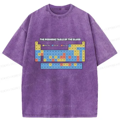 Tokyo-Tiger Blues Singer Element Table Washed T-Shirt