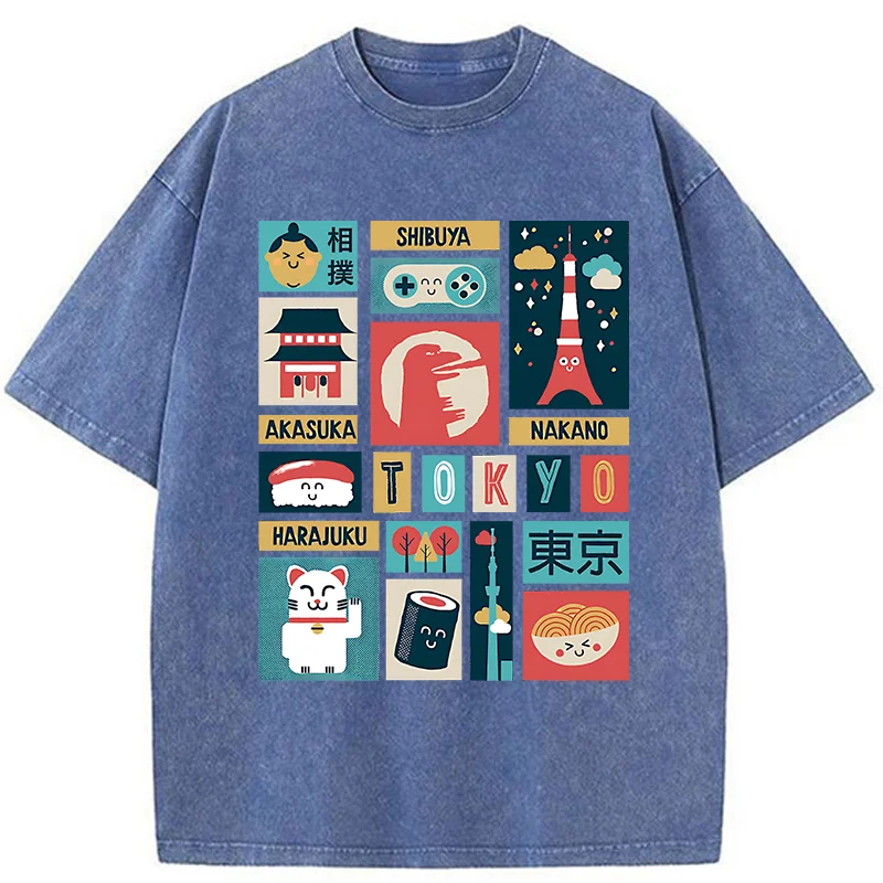 Tokyo-Tiger Tokyo Features Washed T-Shirt