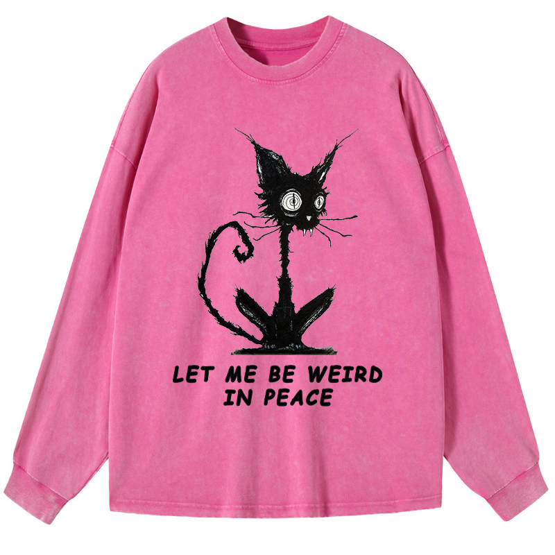 Tokyo-Tiger Cat Gradually Became Strange Washed Long Sleeve T-Shirt