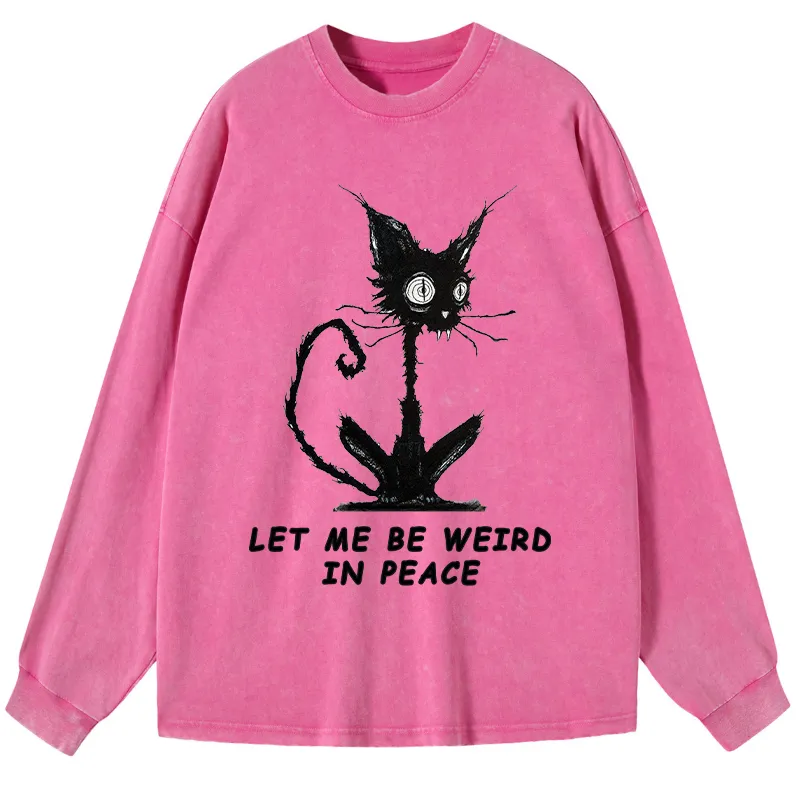 Tokyo-Tiger Cat Gradually Became Strange Washed Long Sleeve T-Shirt