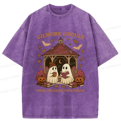 Tokyo-Tiger Halloween Reading Washed T-Shirt