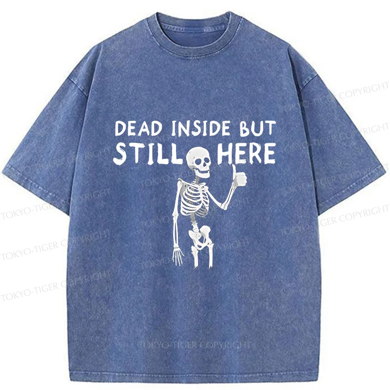 Tokyo-Tiger Dead Inside Washed T-Shirt