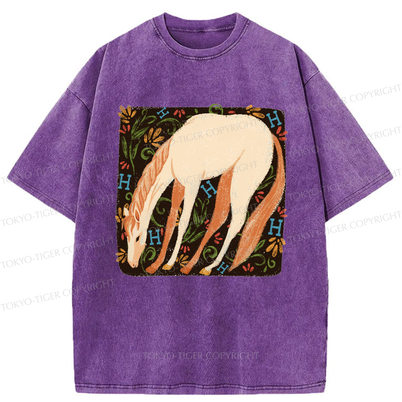 Tokyo-Tiger The Magical Horse Washed T-Shirt