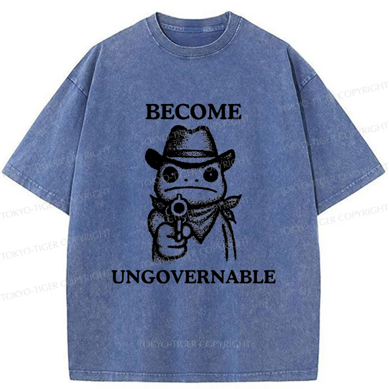 Tokyo-Tiger Frog Is Targeting You Washed T-Shirt