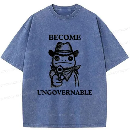 Tokyo-Tiger Frog Is Targeting You Washed T-Shirt