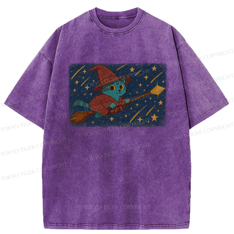 Tokyo-Tiger The Magical Cat Washed T-Shirt