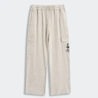 Tokyo-Tiger Focused Samurai Frog Washed Utility Sweatpants