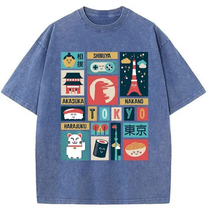 Tokyo-Tiger Tokyo Features Washed T-Shirt