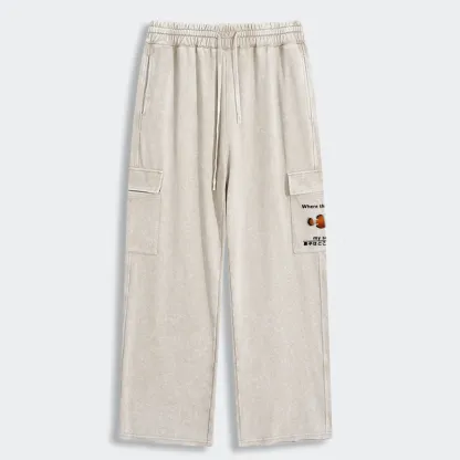 Tokyo-Tiger Fish Looking For Son Washed Utility Sweatpants