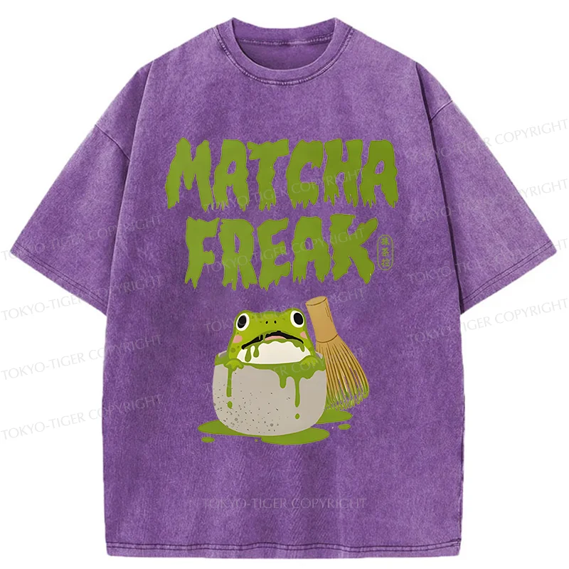 Tokyo-Tiger Matcha Frog Washed T-Shirt