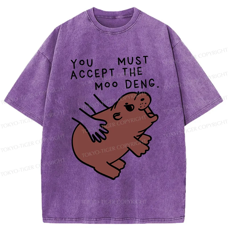 Tokyo-Tiger Give You Moo Deng Washed T-Shirt