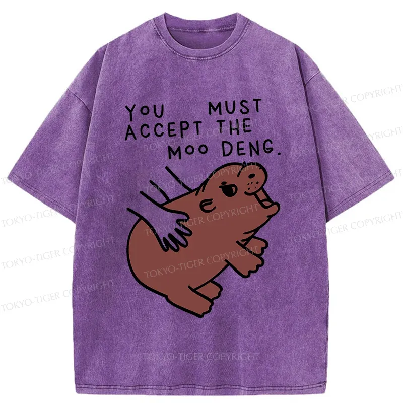 Tokyo-Tiger Give You Moo Deng Washed T-Shirt