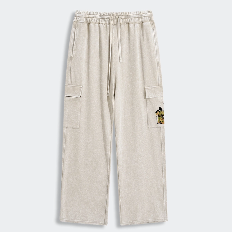 Tokyo-Tiger Japan Cat Archery Washed Utility Sweatpants