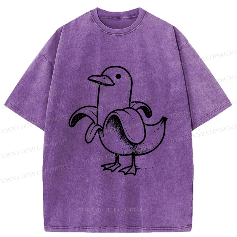 Tokyo-Tiger Banana Duck Washed T-Shirt