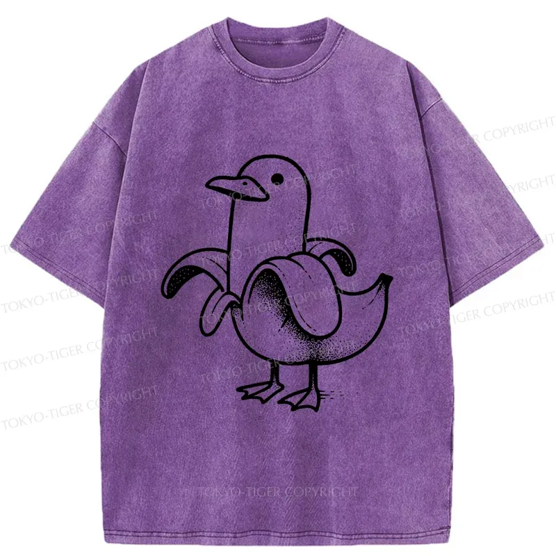 Tokyo-Tiger Banana Duck Washed T-Shirt