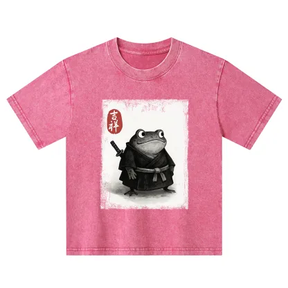 Tokyo-Tiger Blade of the Frog: A Samurai's Tale Kids Washed T-Shirt
